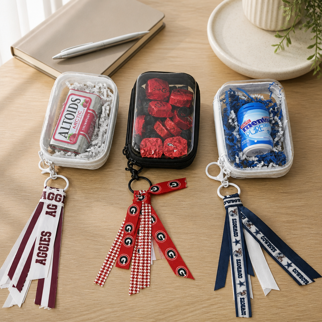 Clear Stadium Wallet with Team Colors